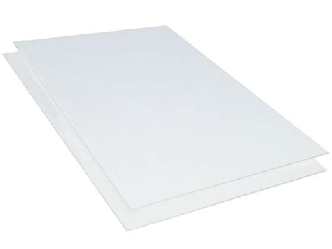 Kunststoffplatte Abs 3mm Weiß 300 X 200 Mm 30 X 20 Cm Einseitige