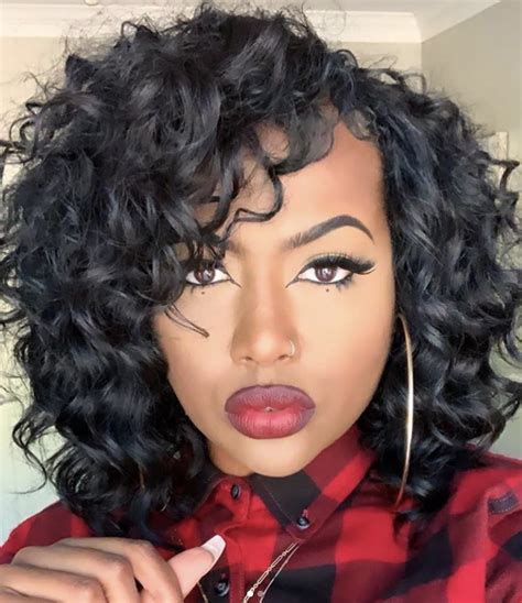 33 Instagramable Black Curly Bob Hairstyles With Weave Pics Luciana Lelis