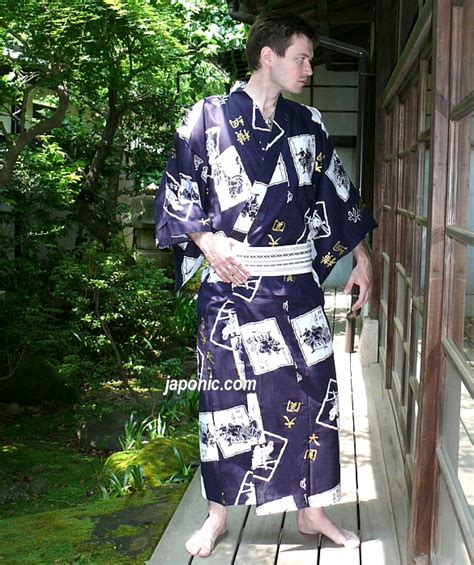 Japanese Mans Cotton Yukata Sumo Japanese Mans Kimono And Yukata