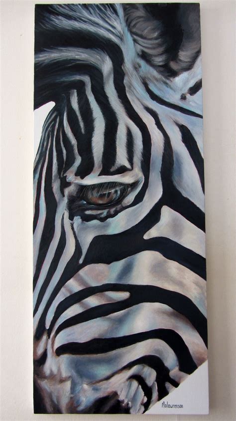Zebra Painting Acrylic On Canvas By Molawrenson Zebra Painting Zebra
