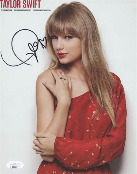 Taylor Swift Signed 8x10 Photo Jsa Coa Pristine Auction
