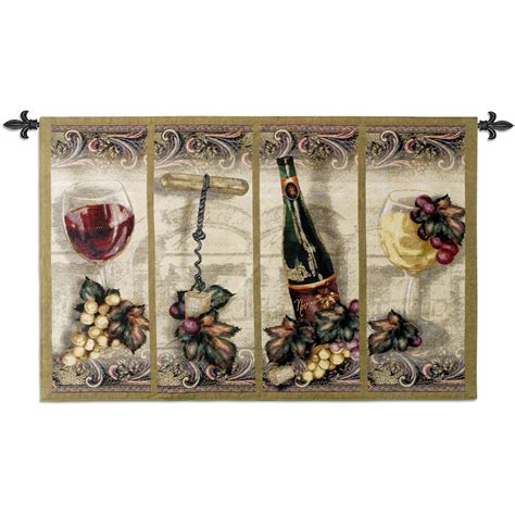Nouveau Wine Wall Tapestry