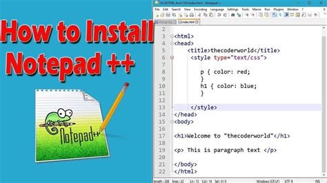 How To Install Notepad Tutorial Youtube