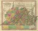 Old Historical City, County and State Maps of Virginia