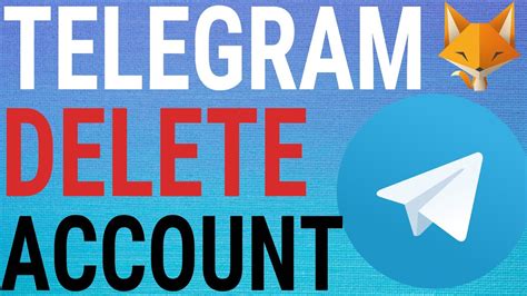 How To Delete A Telegram Account Youtube