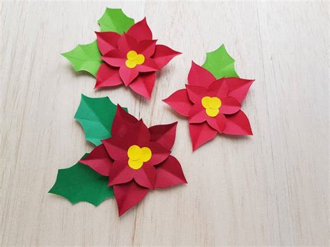 Paper Poinsettia Craft Tutorial Hawaii Travel With Kids