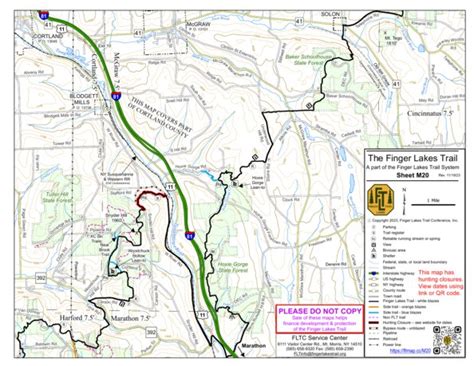 M20 Hoxie Gorge Map By Finger Lakes Trail Conference Avenza Maps