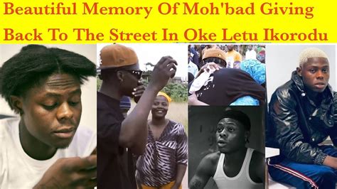 Mohbad Beautiful Memory Giving Back To The Street In Ikorodu Youtube