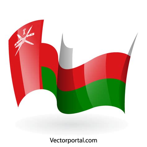Oman Flag Royalty Free Stock Vector Clip Art
