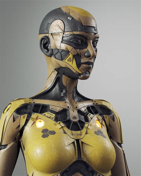 Cgsociety Cyberpunk Character Robot Suit Robots Concept