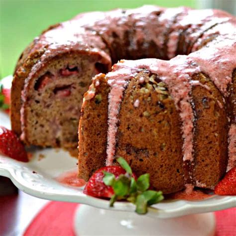 Remove cakes from over and use a pastry brush to spread remaining strawberry puree over warm cakes. All Natural Strawberry Cake | Small Town Woman