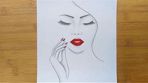 Step by step how to draw 100+ easy things for beginners. Easy way to draw a girl face for beginners /Step by step ...