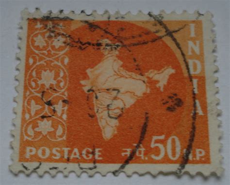 Naye Paisa Map Of India Map Of India India Stamp