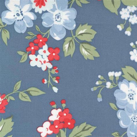 Dwell Lake Cottage Floral Fabric By Camille Roskelley Moda Fabrics