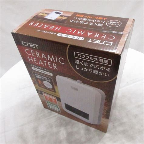 中古セラミックファンヒーター ホワイト CDCJ601BK WH 人感センサー付き 箱破損品 2133045623045