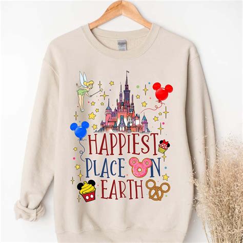 Happiest Place On Earth Shirt Disney World Shirts Disneyland Etsy