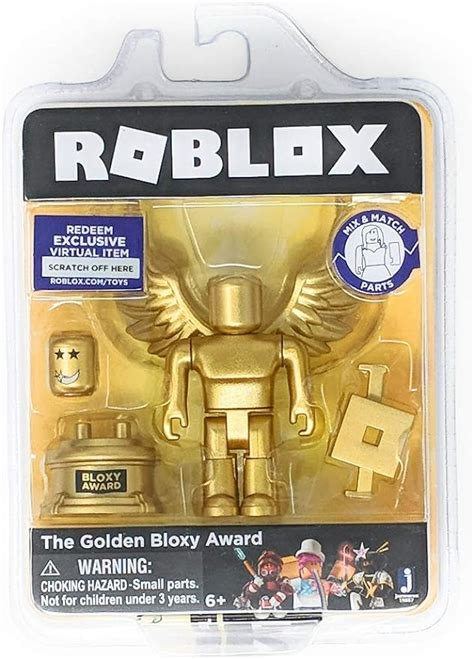 Roblox Gold Collection The Golden Bloxy Award Figura única Con Código