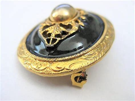 Black Ornate Pin