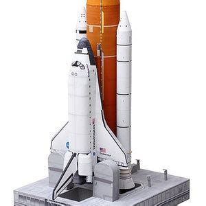 Atlantis Space Shuttle Papercraft Paper Color Model Plans