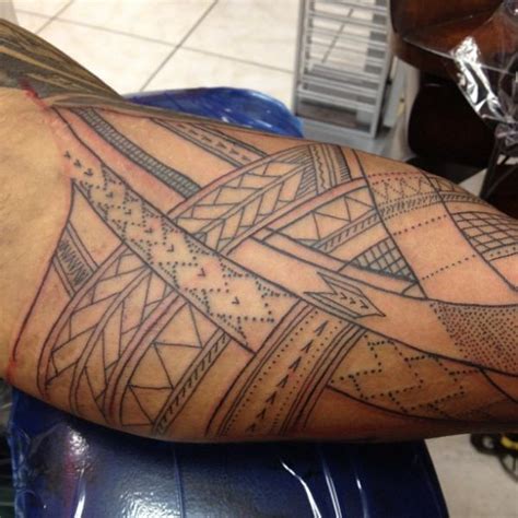 Polynesian Half Sleeve Tattoo 05102013 5 600×600