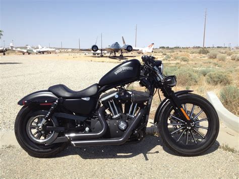 Get your 2021 iron 883 in a choice of colors for $9,499 or go for the. Iron 883 Matte Black | Bobber motorcycle, Harley, Harley ...