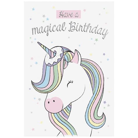 Magical Unicorn Birthday Card Cards Bandm