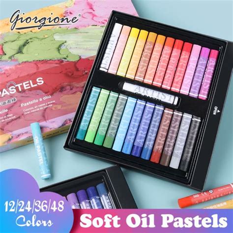 Giorgione Soft Oil Pastel Set 12243648 Colors Lazada Ph
