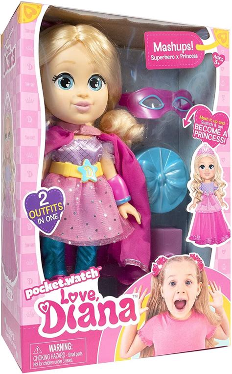 Love Diana 13 Inch Doll Mashup Princess To Superhero 79865 Atl Toys 4 You