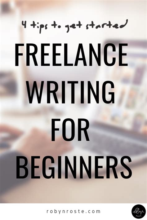 Freelance Writing For Beginners 4 Tips