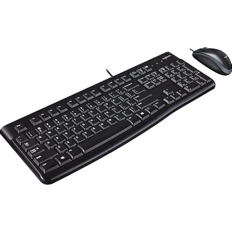 Logitech Mk120 Optical Wired Keyboard And Mouse Combo Black 920