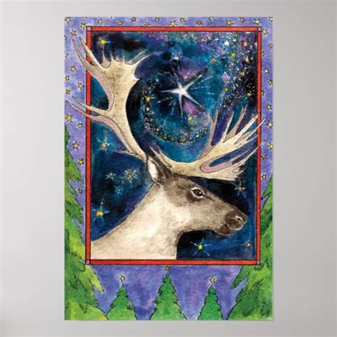 Reindeer Posters Reindeer Prints Art Prints And Poster Designs Zazzle