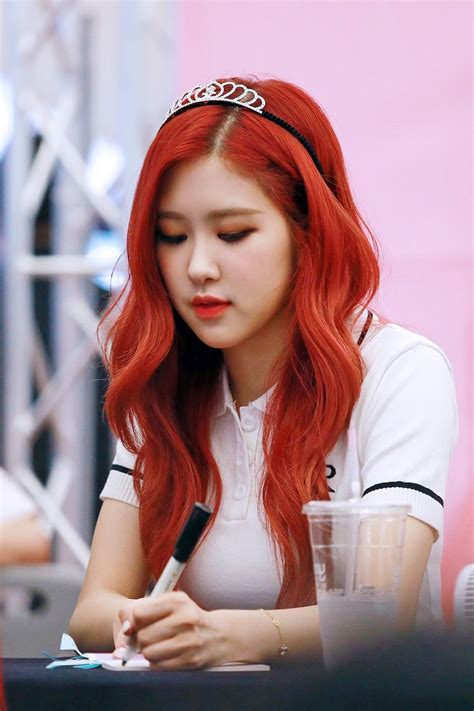 블랙핑크 로제 Blackpink Rose Fansign In Bundang 180624 Garotas