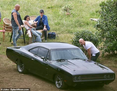 Vin Diesel Scoffs Banana As He Joins Co Star Michelle
