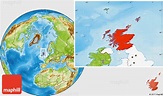 Scotland On A World Map