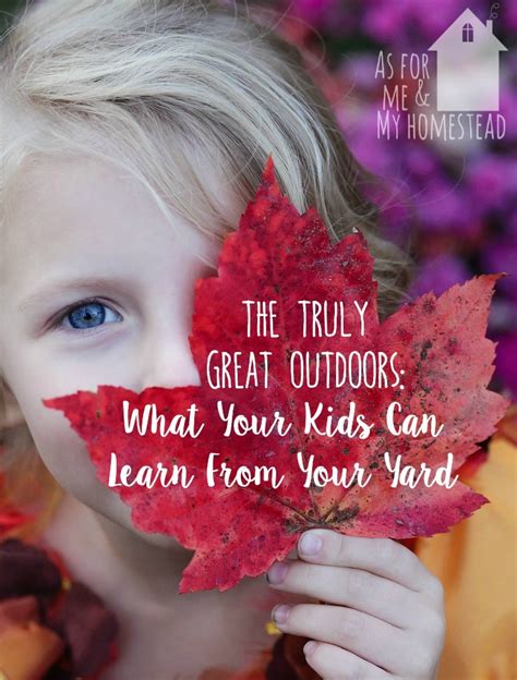What Your Kids Can Learn From Your Yard 2 - As For Me and My Homestead