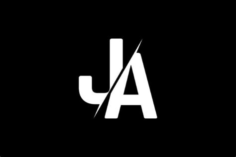 Monogram Ja Logo Design Graphic By Greenlines Studios · Creative Fabrica