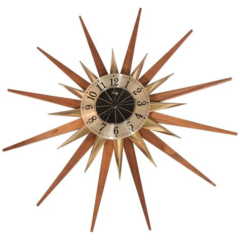 Starburst Wall Clock By Welby Division Elgin National Watch Company At