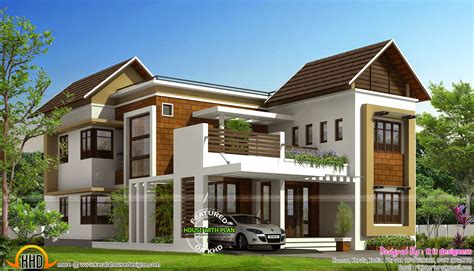 Stylish Trendy House Plan Kerala Home Design And Floor Plans 9k