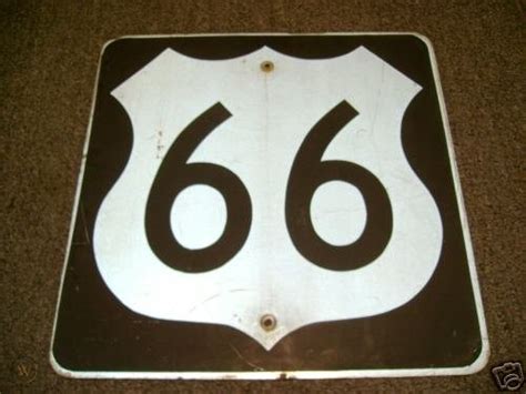 Us Highway Hwy Authentic Texas Rt Route 66 Road Sign 22854046