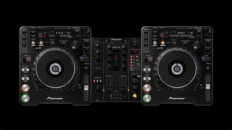 Black Pioneer DJ Controller DJ Mixing Consoles Turntables Black