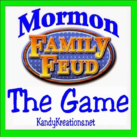 Let's start the family feud! Mormon Family Feud Game Night Activity | Everyday Parties