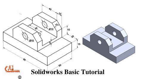 Solidworks Basic Tutorial For Beginners Training Exercise 5 Youtube