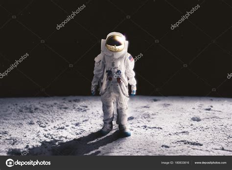 Astronaut Walking On The Moon Stock Editorial Photo © Fergregory