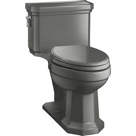 Kohler Kathryn Thunder Grey Watersense Elongated Comfort Height Toilet