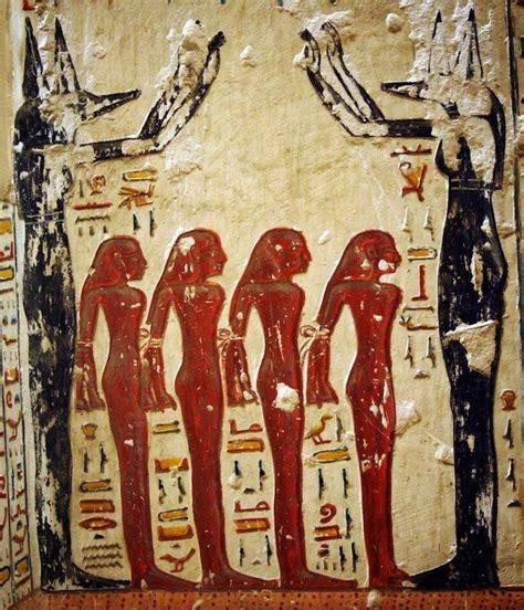 A Mural On The Wall In The Tomb Of Ramesses Vi This Mural Shows The Rebirth Renewal And