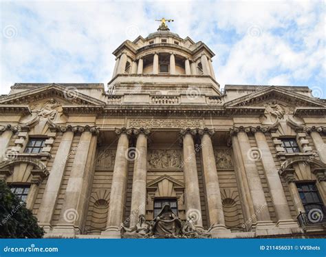 Central Criminal Court Exterior Old Bailey City Of London Editorial