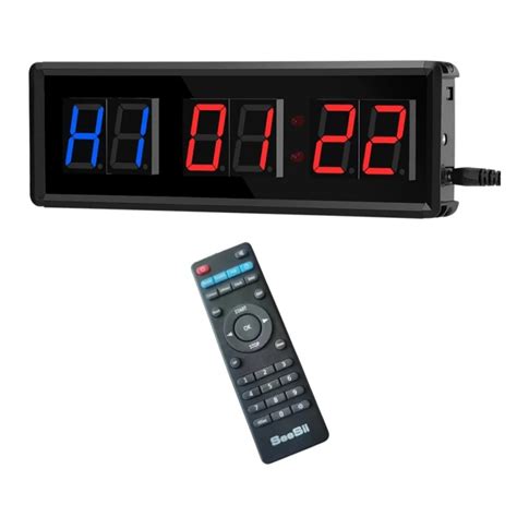 Digital Countdown Clock Stopwatch With Remote Led Interval Timer Clock