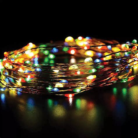 Copper Wire Multicolor Led String Lights 7ft Party City