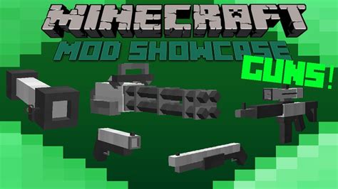 Minecraft Mod Showcase Guns Realistic Weapons Youtube