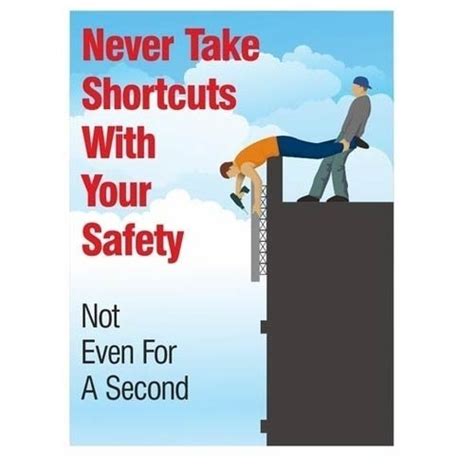 Vinyl Construction Safety Poster Packaging Type Packet Shape Rectangular At Rs 390 Piece